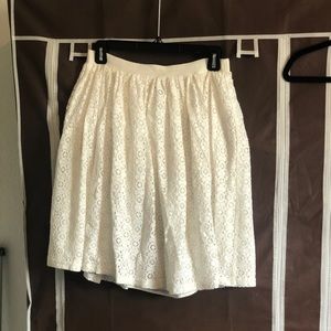 White skirt